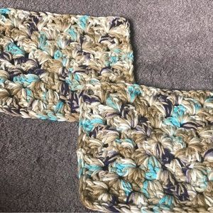 Crocheted cotton dishcloths & potholders Kitchen Set of 2 each 100% Cotton NEW